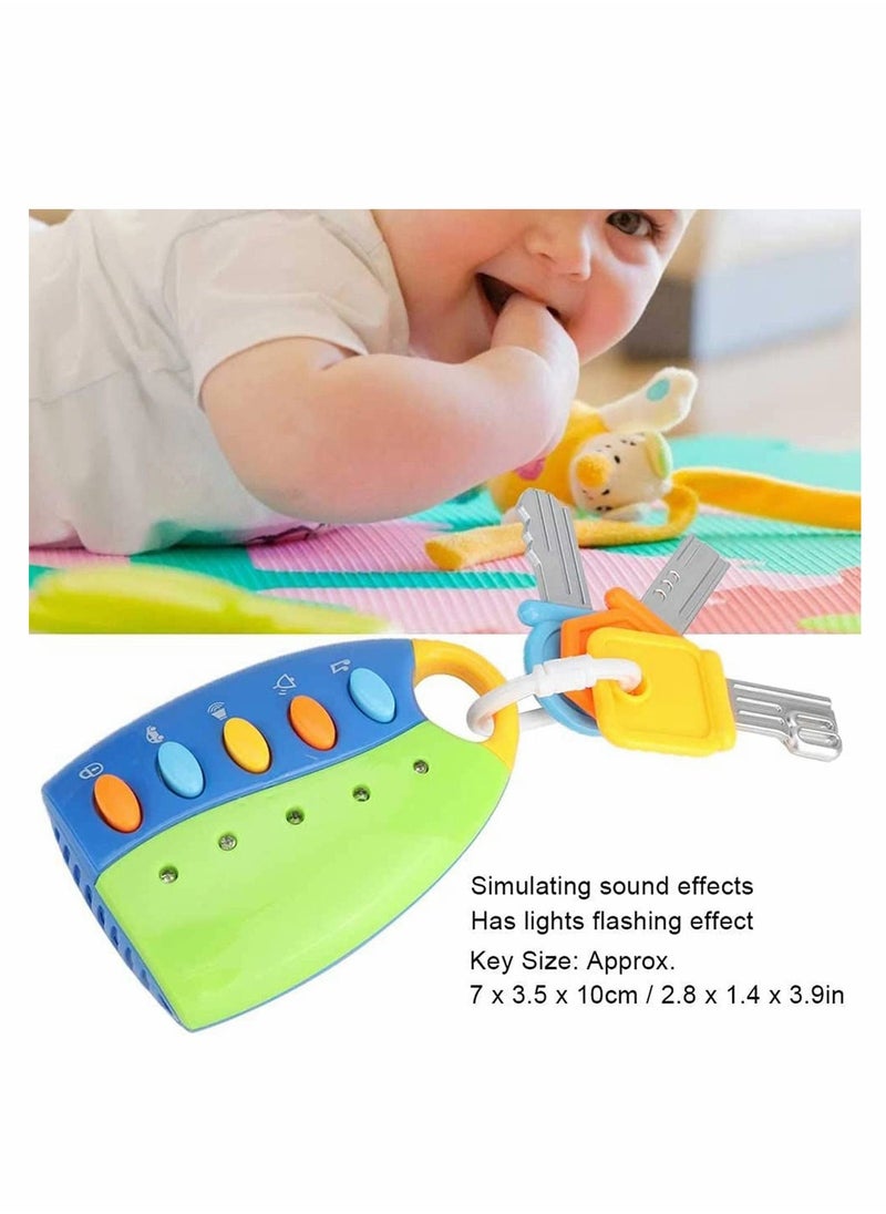 Toy Keys for Toddlers and Babies Toy Car Keys and Remote with Light and Sounds, Simulation car keys Simulation Car Key