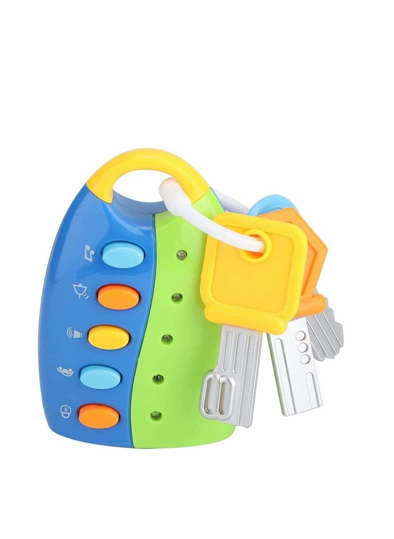 Toy Keys for Toddlers and Babies Toy Car Keys and Remote with Light and Sounds, Simulation car keys Simulation Car Key