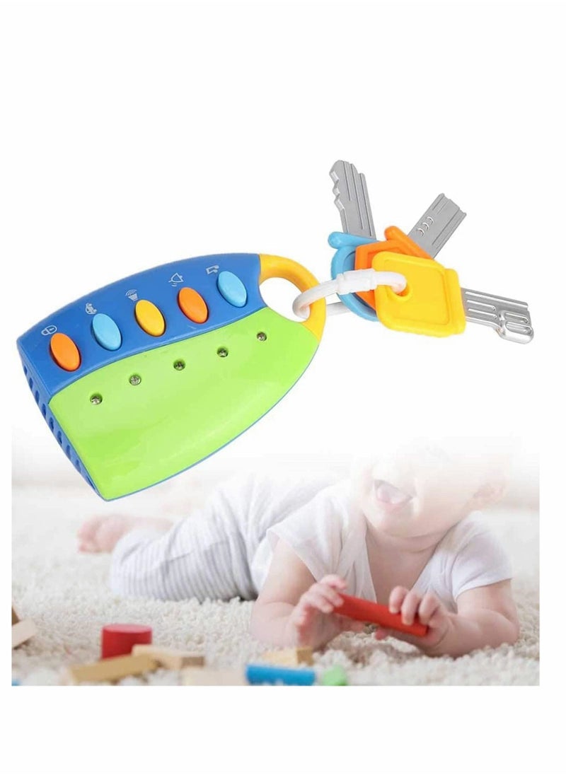 Toy Keys for Toddlers and Babies Toy Car Keys and Remote with Light and Sounds, Simulation car keys Simulation Car Key