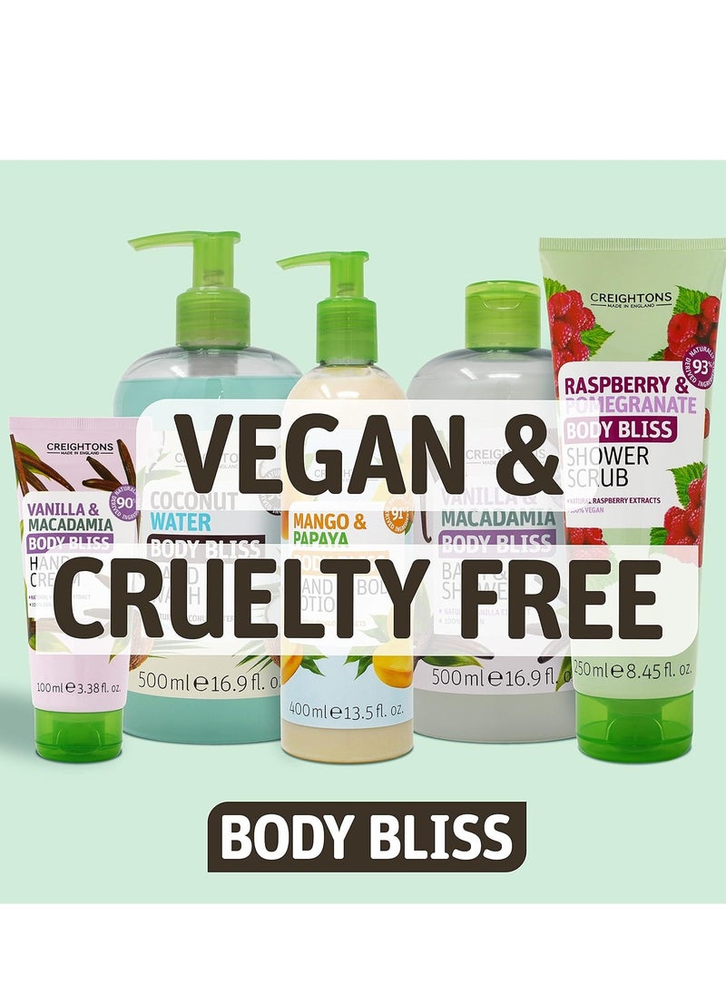 Body Bliss Raspberry and Pomegranate Hand Wash 500 ml Revitalise Your Senses and Boost Your Energy with Juicy Extracts of Raspberry and Pomegranate Vegan Friendly Cruelty Free