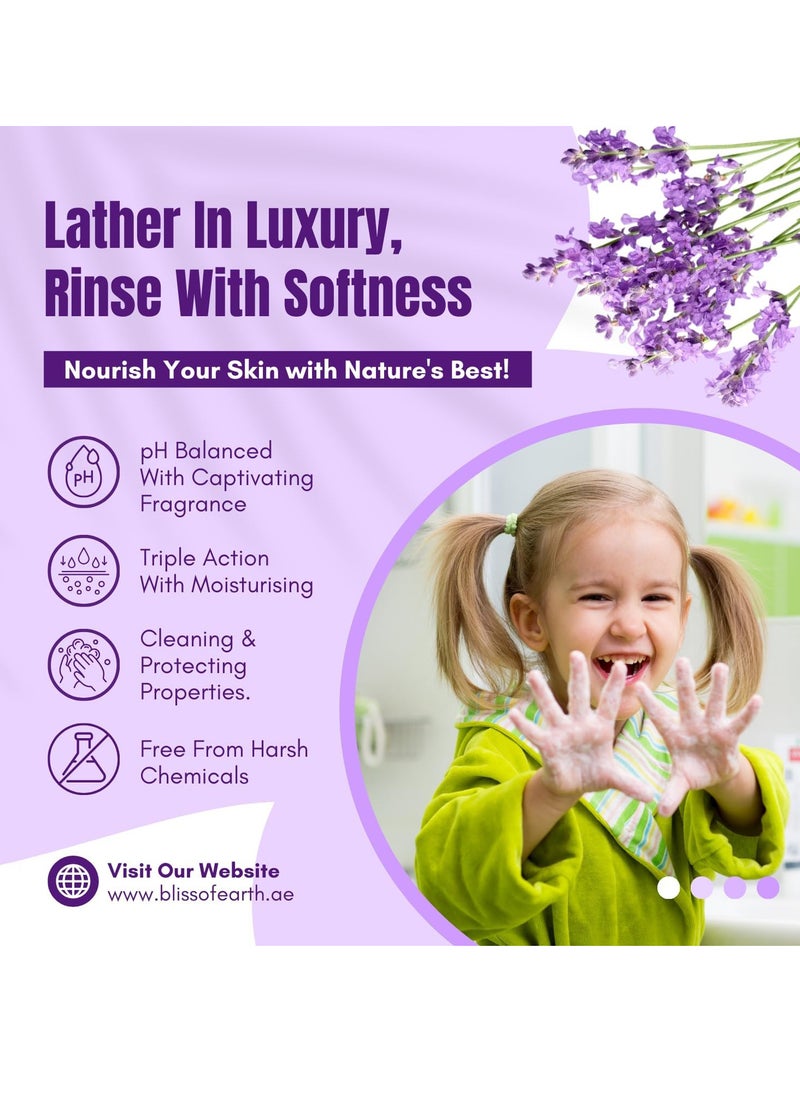 Hand Wash Refill Liquid, Lavish Lavender Hand Wash 5 Liter Non Drying Moisturizing Formula Aromatic Fragrance Perfect For Home Office Hotel & Cafe