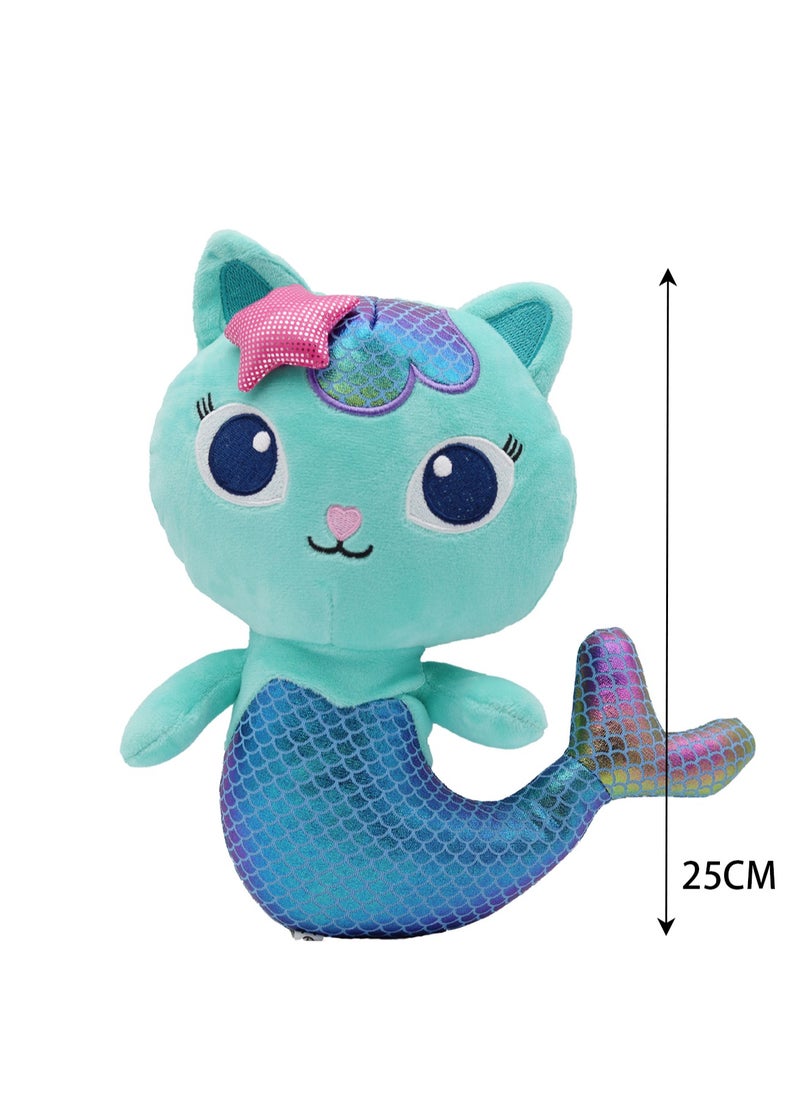 Early Childhood Education Cartoon Gabby's Dollhouse Children's Plush Toy (Mermaid Cat)