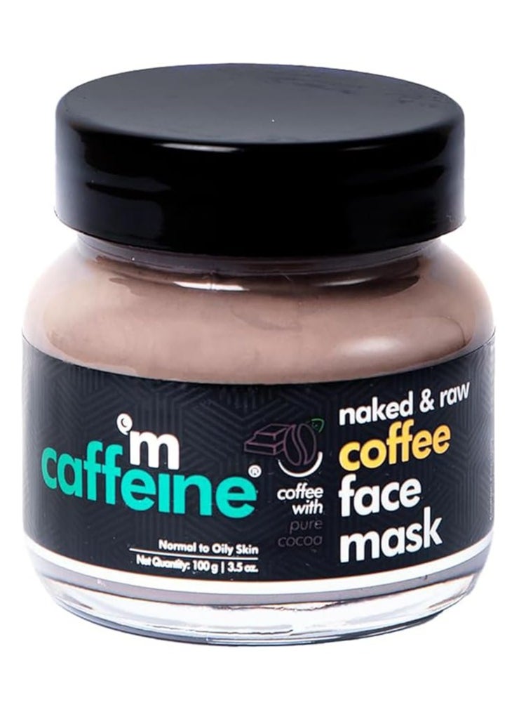 mCaffeine Coffee Clay Face Mask for Women & Men | De-Tan Face Pack for Glowing Skin | Deep Cleans Pores & Controls Oil | For Normal to Oily Skin | Paraben & Mineral Oil Free | 100gm