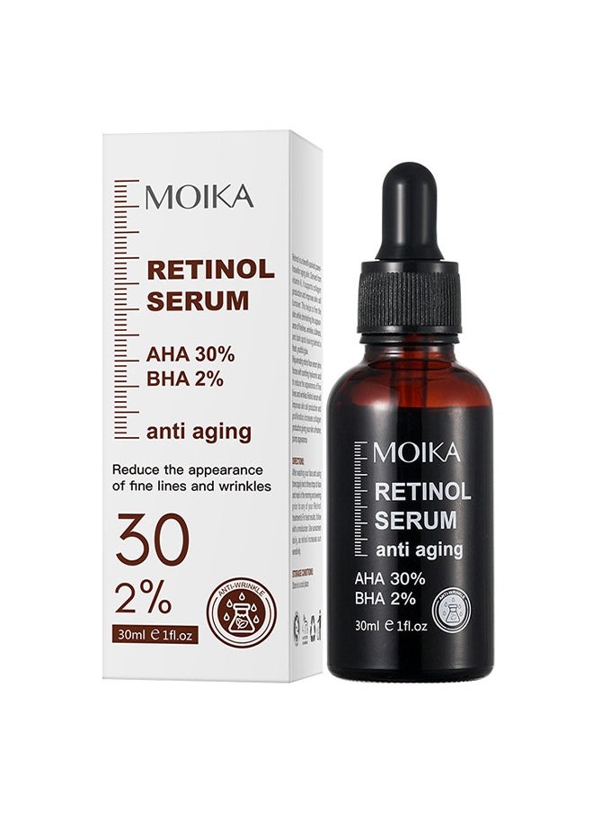 Retinol Seurm, Aging & firming Retinol Serum,BHA & AHA Hyaluronic Acid Anti-Aging Serum, Reduces Wrinkles, Fine Lines, Age Spots, Sun Spots, Anti Wrinkle Facial Serum 30ml