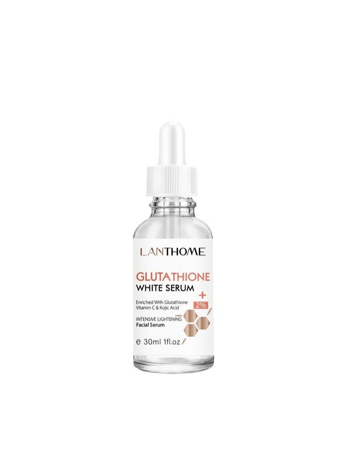 30ml Whitening Face Serum with Glutathione and Vitamin C for Dark Spot Reduction Intense Hydration Skin Brightening and Pore Minimizing