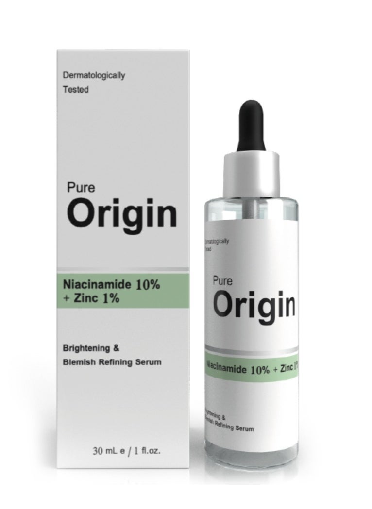 Pure Origin Niacinamide 10% + Zinc 1% Serum 30ml