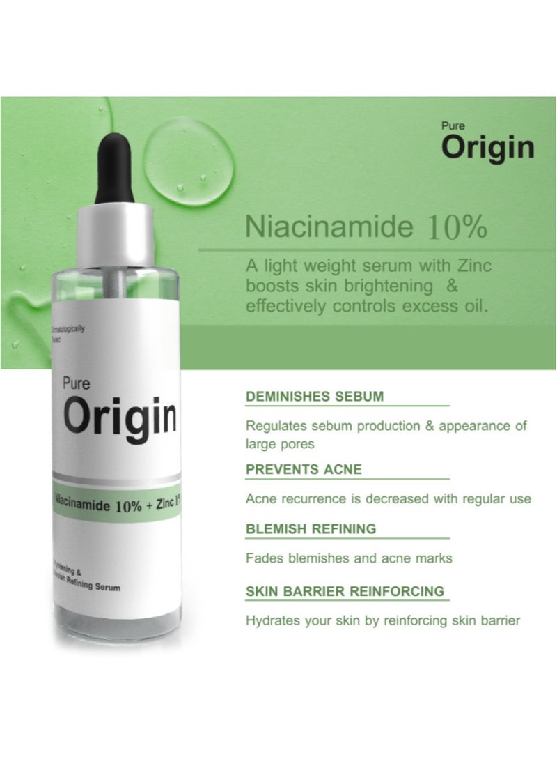 Pure Origin Niacinamide 10% + Zinc 1% Serum 30ml