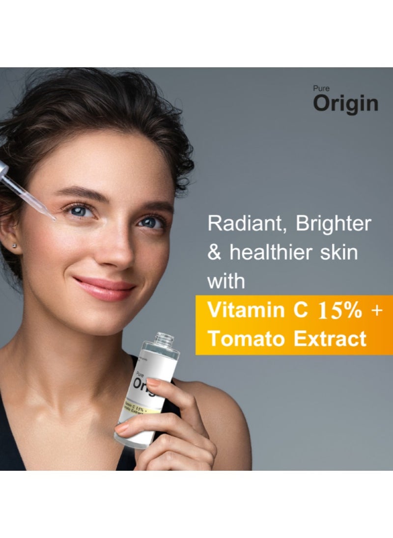 Pure Origin C 15% + Tomato Extract Serum 30ml