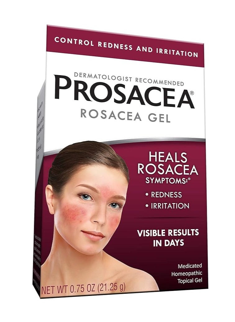 Rosacea Gel Heals Rosacea symptoms Redness ,irritation 0.75oz 21.25g