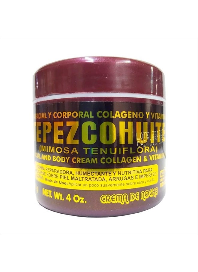 Facial Night Cream - Hydrates Skin - With Tepezcohuite from Mexico