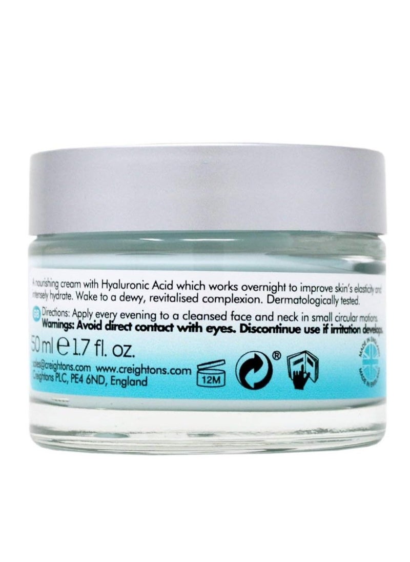 H2O Boost Hyaluronic Overnight Mask 50ml With Hyaluronic Acid works overnight to improve skins elasticity and intensely hydrate Vegan Friendly Cruelty Free