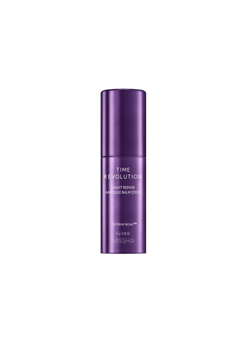 Korean Time Revolution Night Repair Ampoule Stick , Rejuvenates And Revives Overnight , Improves Skin Texture And Elasticity , Portable Design And Easy Application 10ml