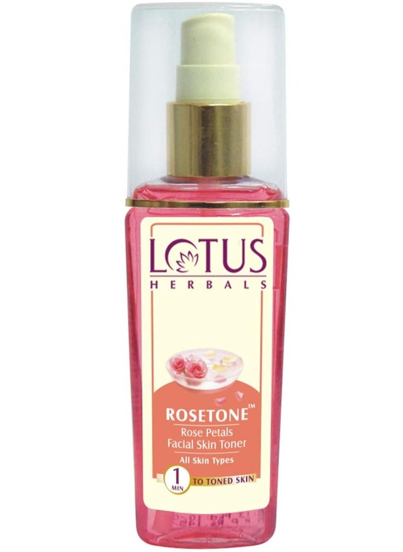 Lotus Herbals Rosetone Rose Petals Facial Skin Toner, Fruity Fusion