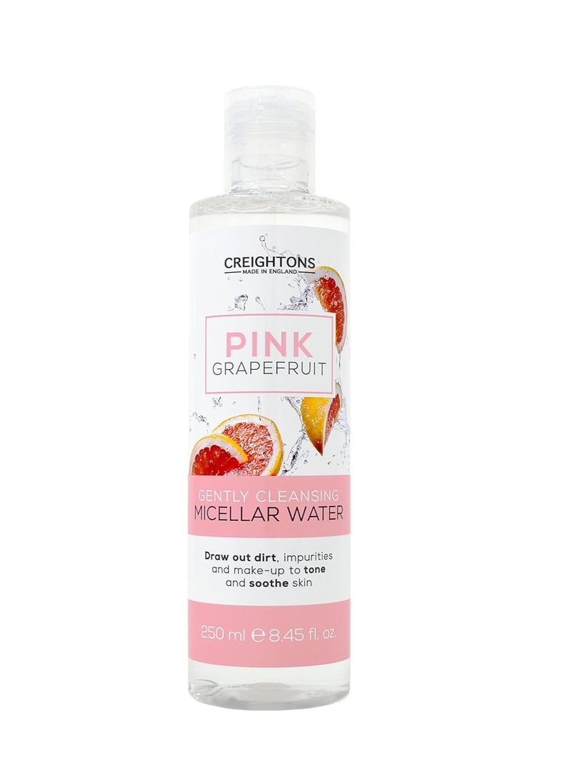 Pink Grapefruit Gently Cleansing Micellar Water 250ml Draws out dirt impurities and make up to tone and soothe skin Dermatologically tested