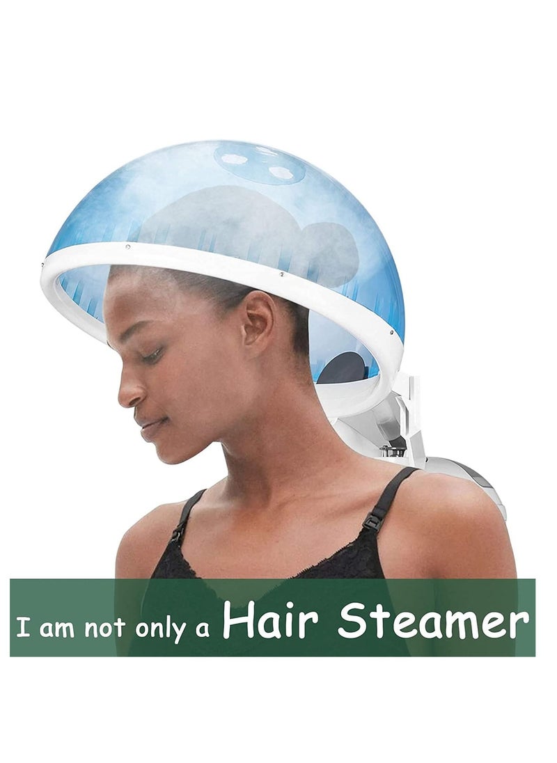 Hair Steamer 2 in 1 Ion Facial Steamer with Extendable Arm Table Top Hair Humidifier Hot Mist Moisturizing Facial Atomizer Spa Face Steamer Design for Personal Care Use at Home or Salon