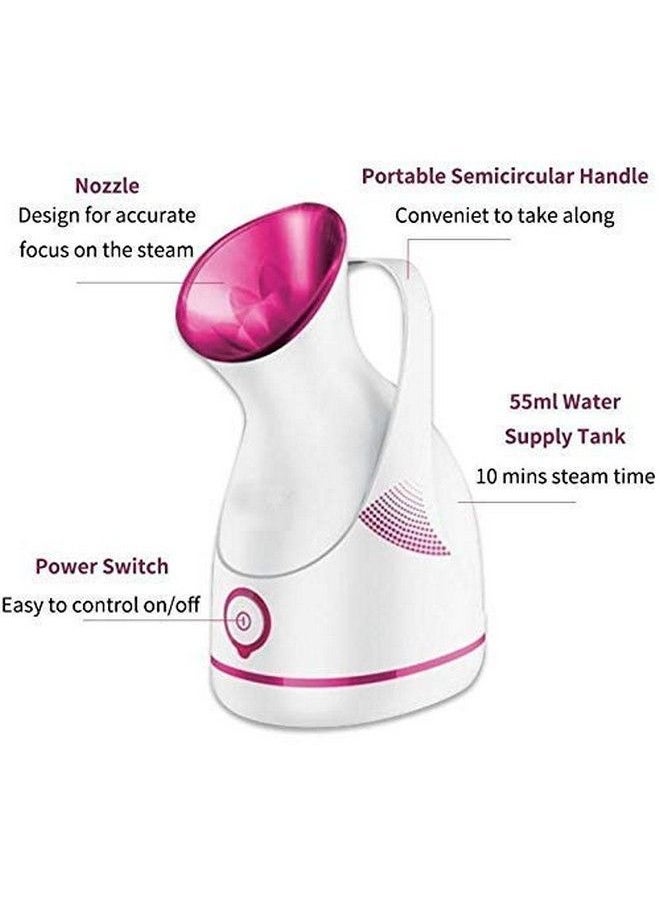 Facial Steamer Nano Ionic Upgraded Face Steamer Warm Mist Steamer For Face Deep Cleaning Moisturizing Home Sauna Personal Facial Pore Steamer For Blackheads Acne Cleanse Sinuses Skin Care