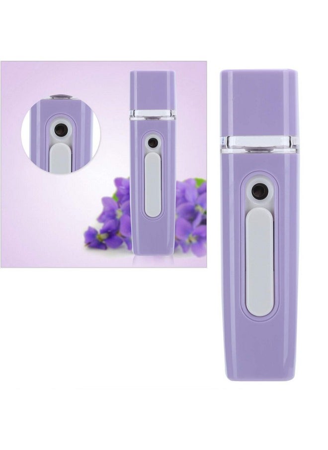 Usb Nano Facial Mister Portable Mini Handy Sprayer Handy Mist Spray Steamer Face Mist Facial Spray For Lash Extensions Skin Care(Purple)