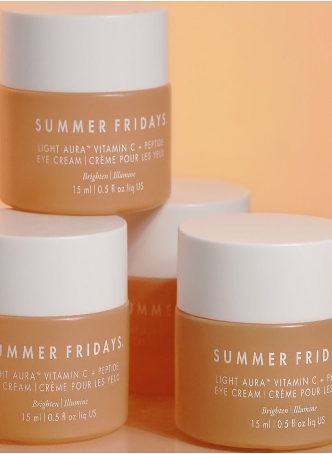 Summer Fridays Light Aura Vitamin C & Peptide Eye Cream - Brightening & Firming, 15ml