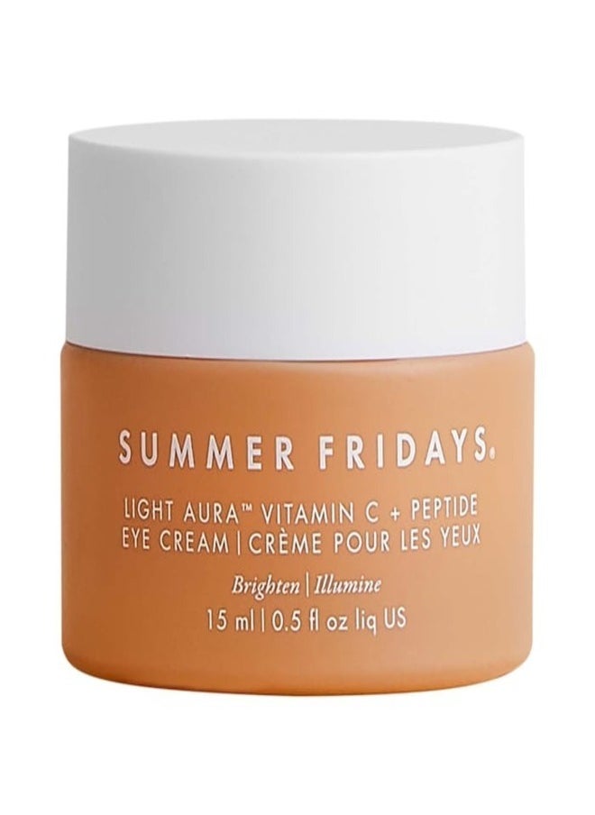 Summer Fridays Light Aura Vitamin C & Peptide Eye Cream - Brightening & Firming, 15ml