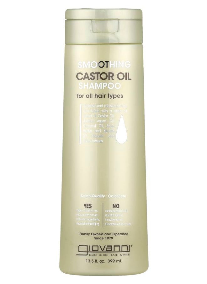 Smoothing Castor Oil Shampoo For All Hair Types 13.5 fl oz (399 ml)