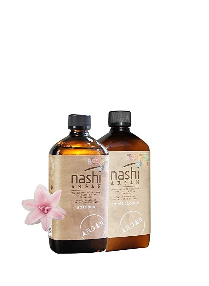 Nashi Argan Shampoo 400ml and Conditioner 400ml Set