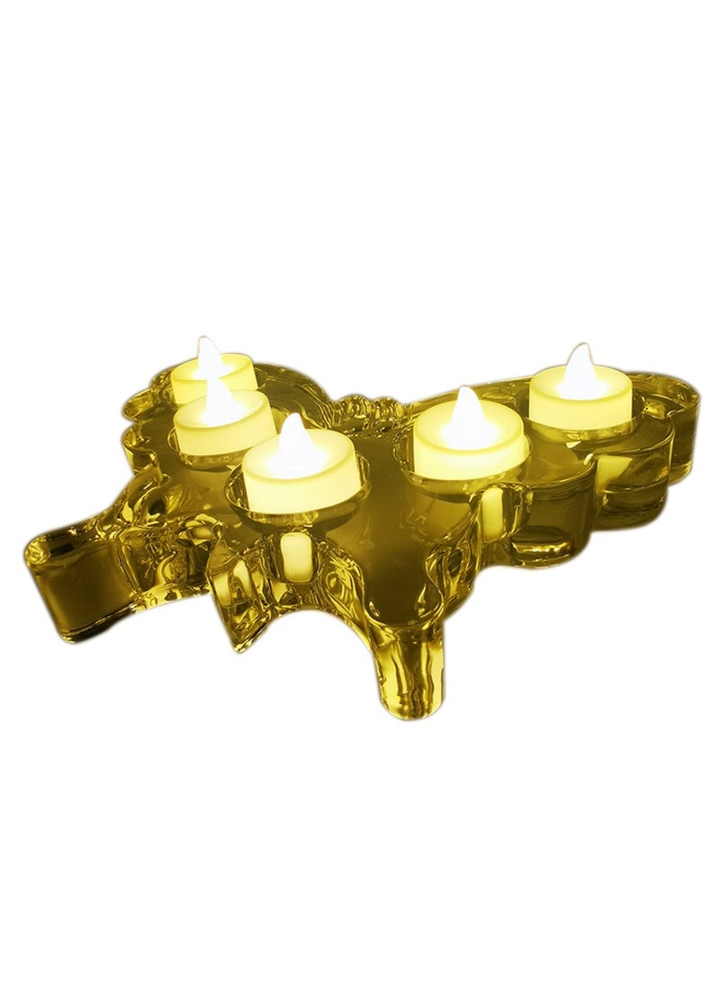 Decorative Butterfly Candle Holder – 5 Slot Tea Light Display for Special Days