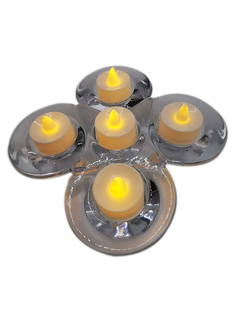 Decorative Candle Holder – 5 Slot Tea Light Display for Special Days