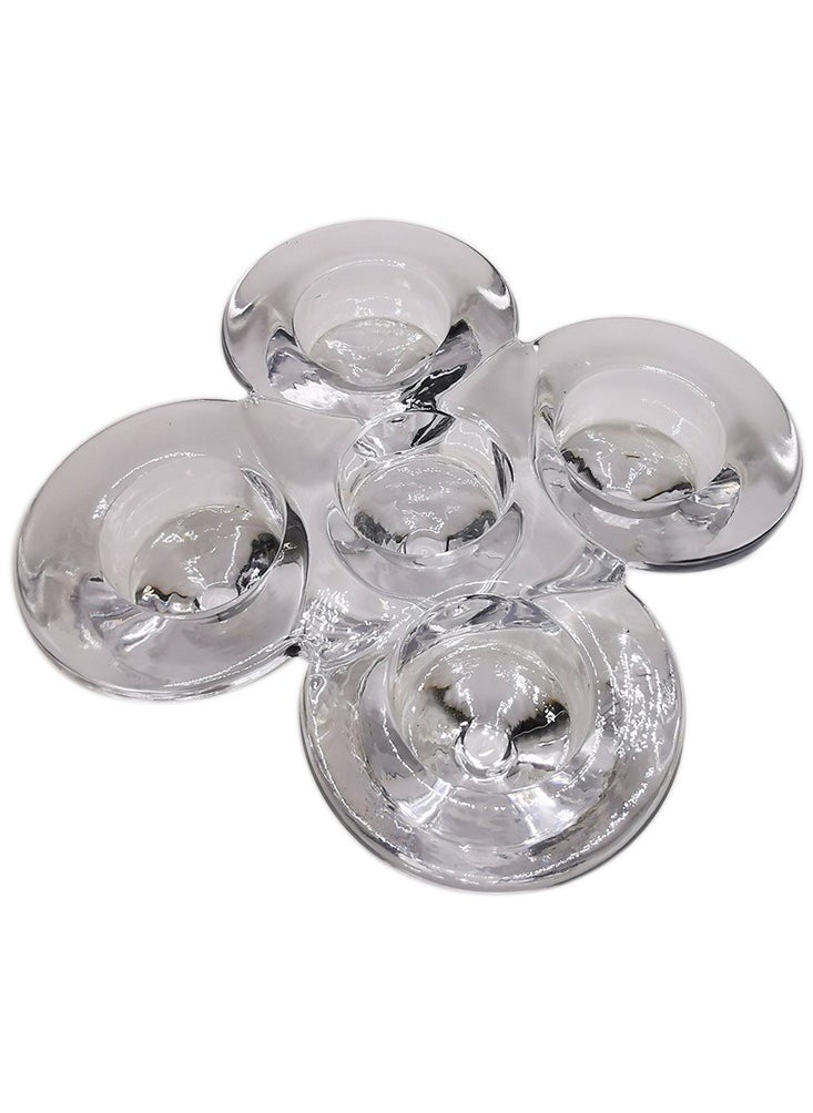 Decorative Candle Holder – 5 Slot Tea Light Display for Special Days