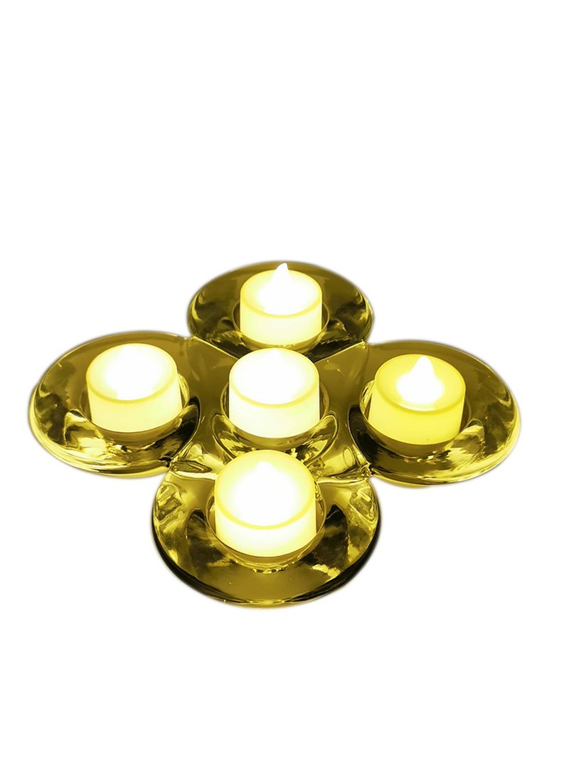 Decorative Candle Holder – 5 Slot Tea Light Display for Special Days