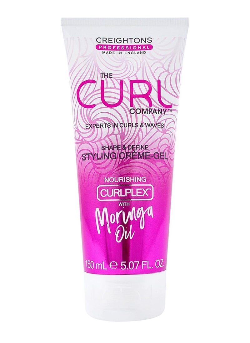 Shape and Define Styling Creme Gel150 ml Professionally Formulated with Curplex and Nourishing Moringa Oil Ideal for Curls Kinks Coils and Waves