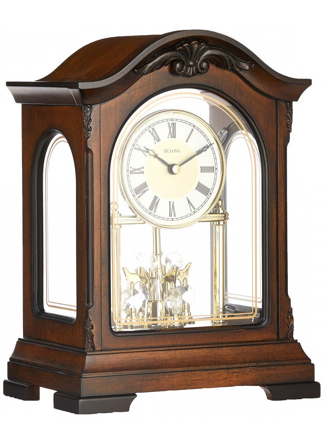 Bulova B1845 Durant Chiming Clock, Walnut