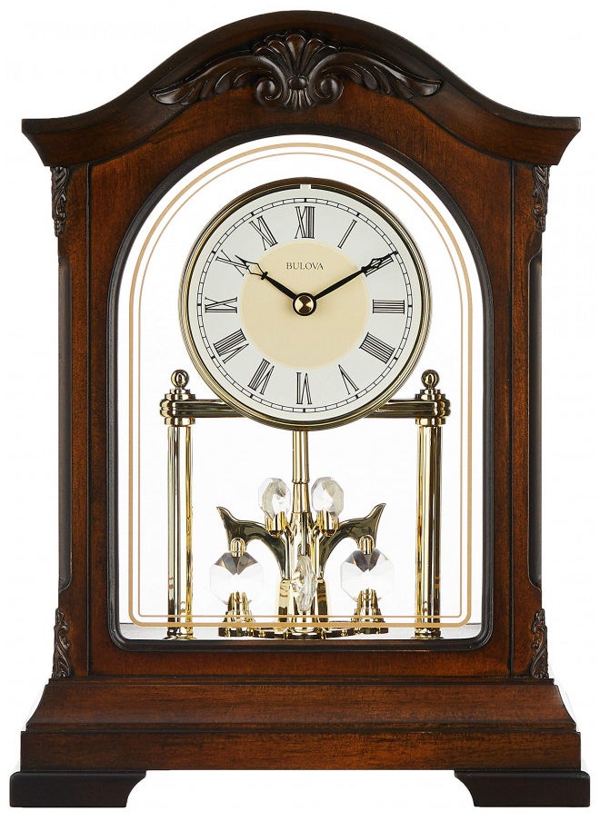 Bulova B1845 Durant Chiming Clock, Walnut