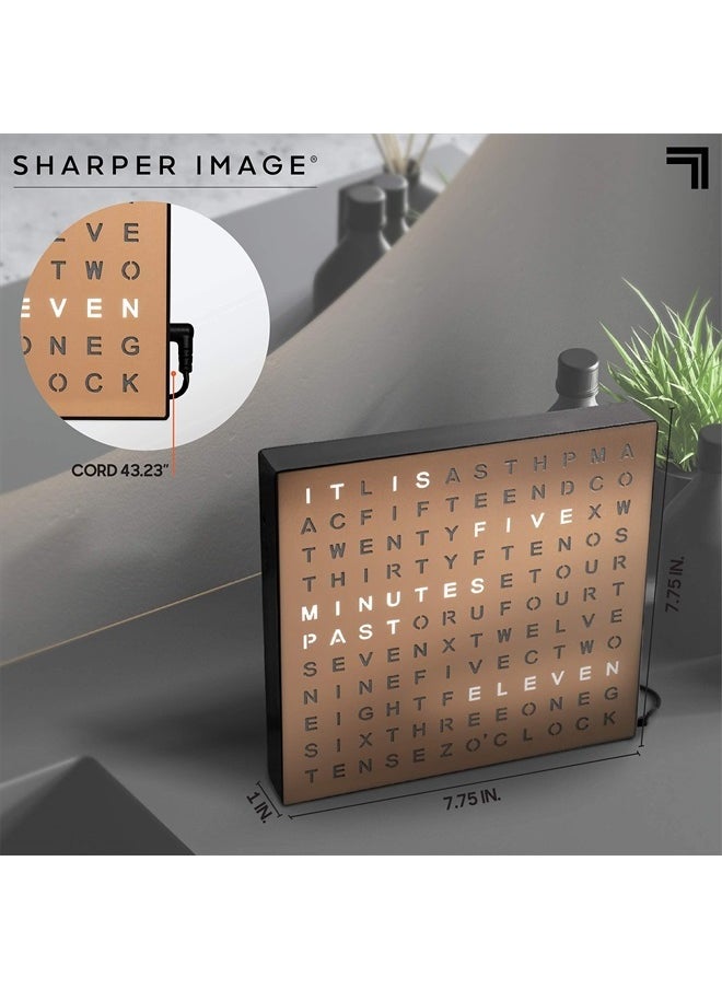 ® LED Light-Up Word Clock, 7.75