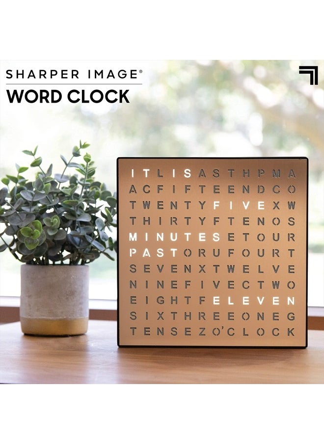 ® LED Light-Up Word Clock, 7.75