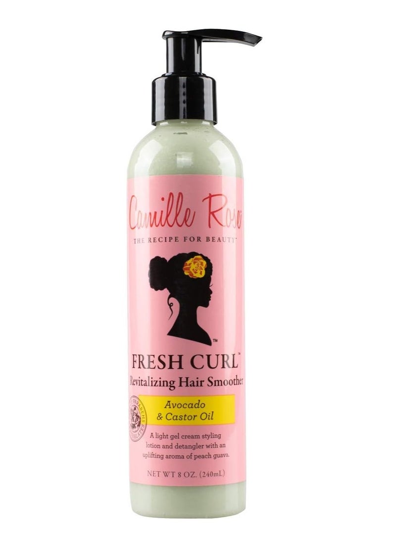 Camille Rose Naturals Fresh Curl promotes healthy hair growth Revitalising Hair Smoother 240ml