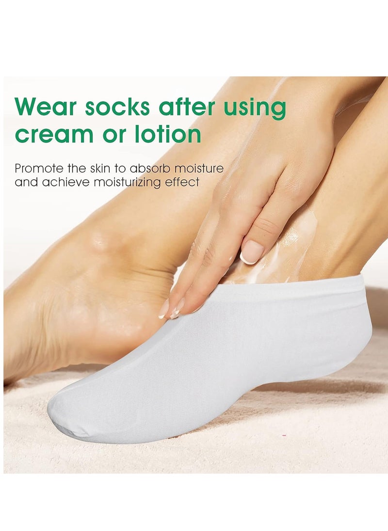 Sibba 6 Pairs Moisturizing Socks Overnight, Cosmetic Moisturizing Socks for Women and Men, Lotion Moisturizing Socks Spa Overnight Absorbing for Dry Cracked Feet