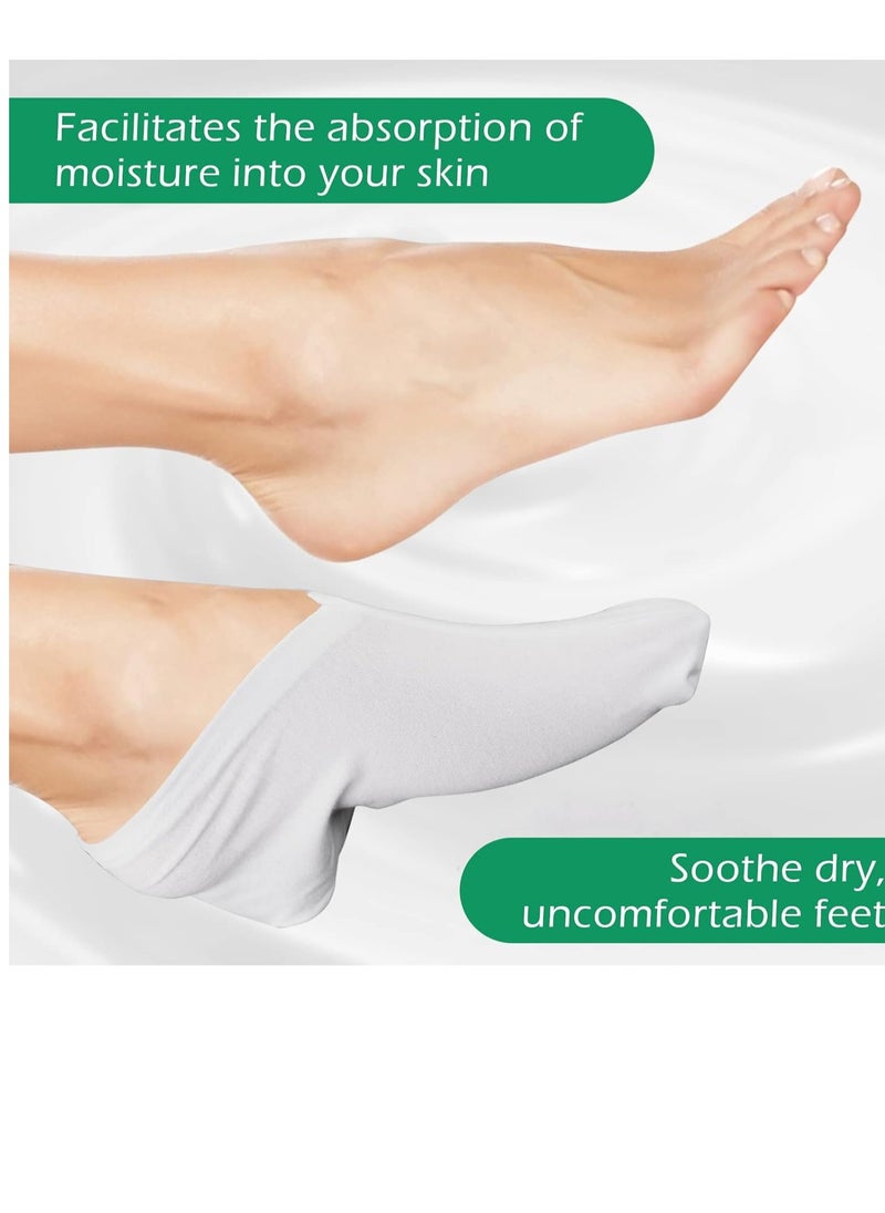 Sibba 6 Pairs Moisturizing Socks Overnight, Cosmetic Moisturizing Socks for Women and Men, Lotion Moisturizing Socks Spa Overnight Absorbing for Dry Cracked Feet