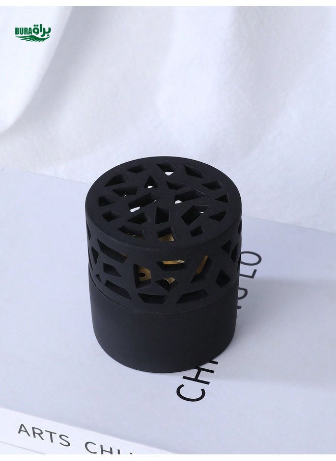 Hollow Round Aroma Oil Burner, Home Decor Indoor Tabletop Incense Holder