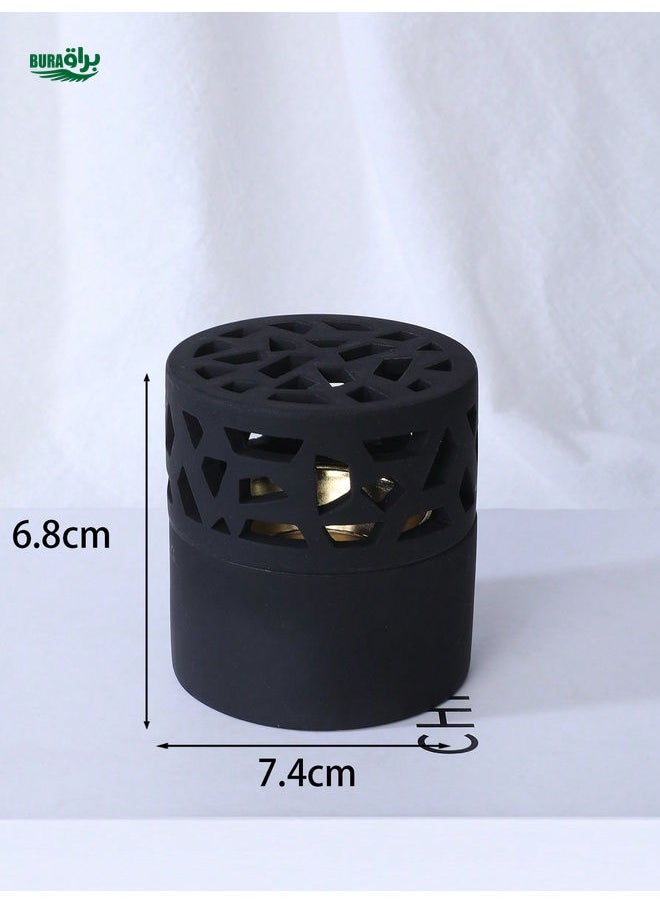 Hollow Round Aroma Oil Burner, Home Decor Indoor Tabletop Incense Holder