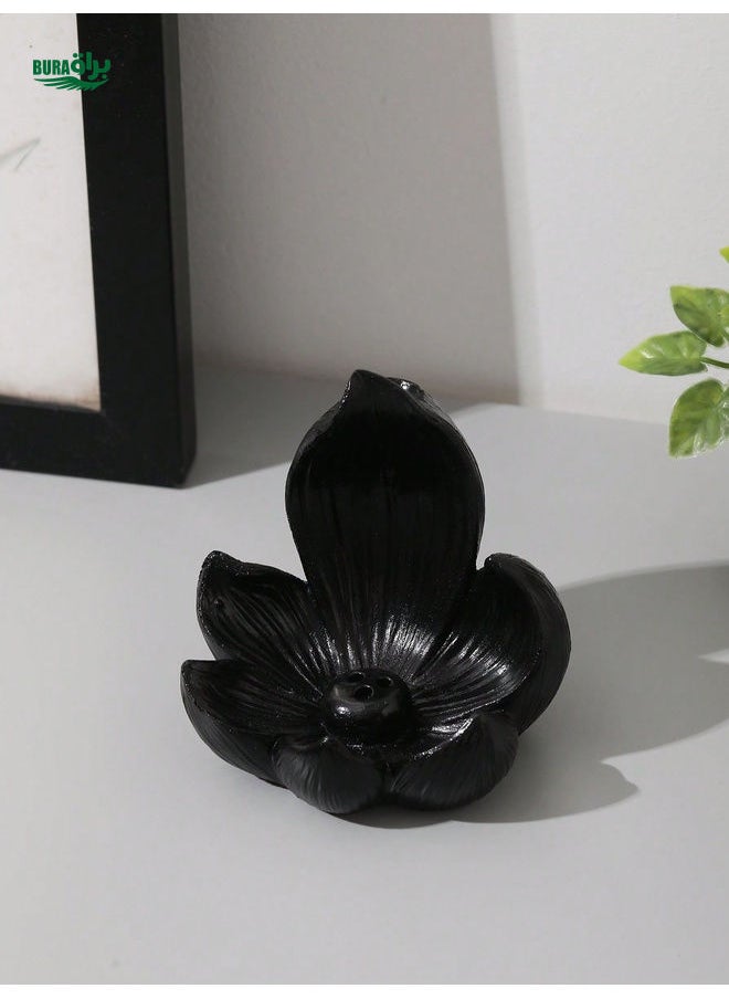 1pc Resin Lotus Shaped Multifunctional Home Decor Incense Burner