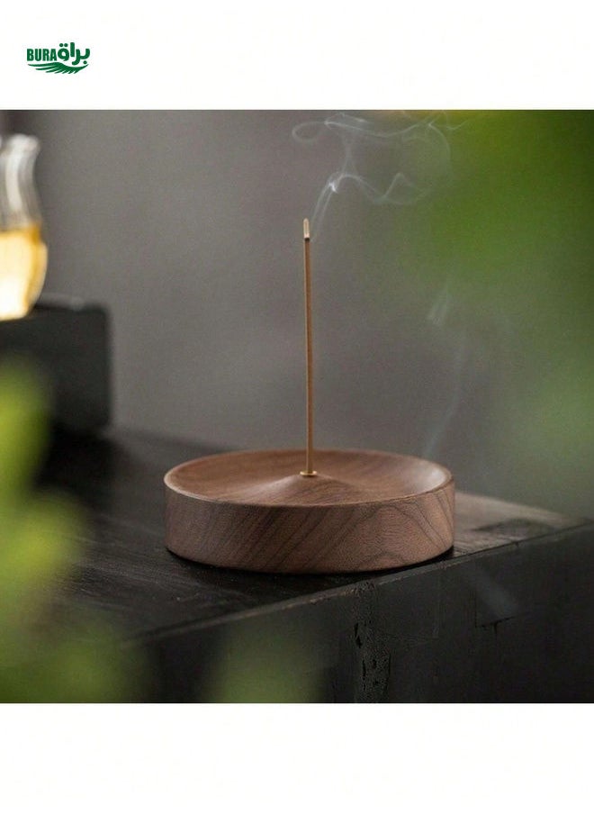 1pc Vintage Incense Holder Household Incense Base, Tea Ceremony Incense Plug Agarwood Incense Holder,Ash Catcher -Home Office Decorations