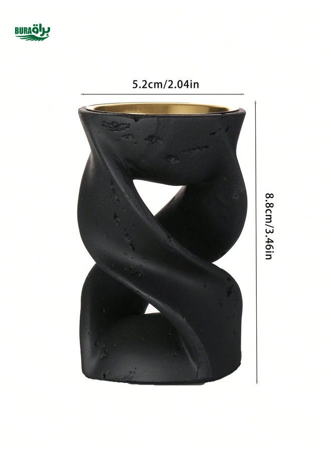 1pc Modern Minimalist 3D Geometric Design Resin Incense Burner, Suitable For Home Decoration, Festival Decoration, Office Decoration And Aromatherapy, Souvenir