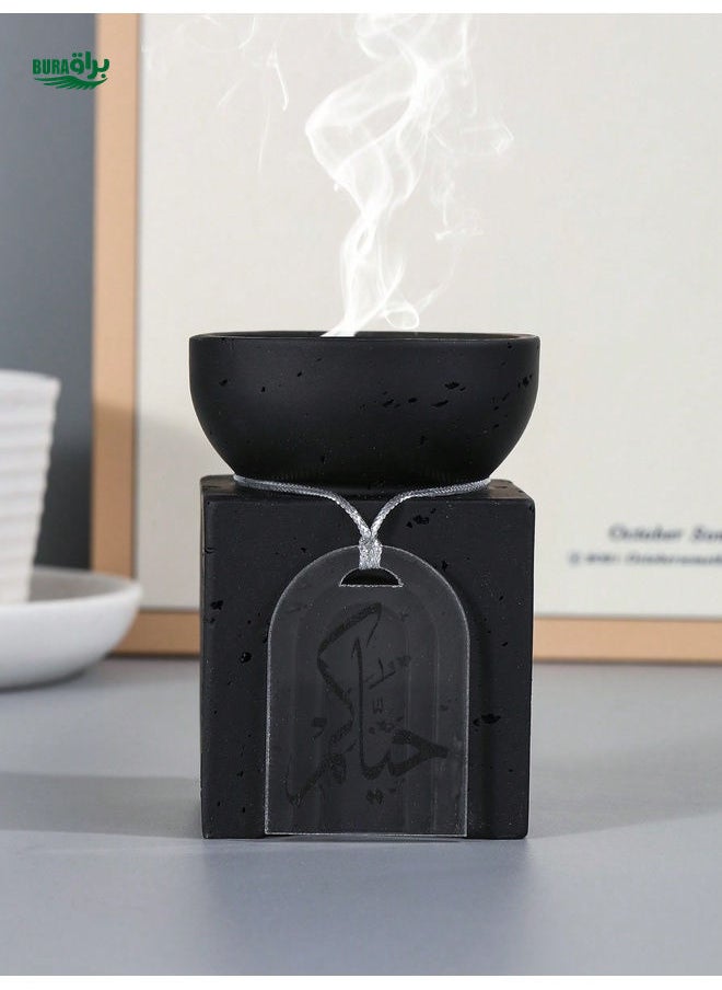 1pc Fashionable New Resin Incense Burner Pendant Decor, Suitable For Home, Office, Party, Yoga Etc.