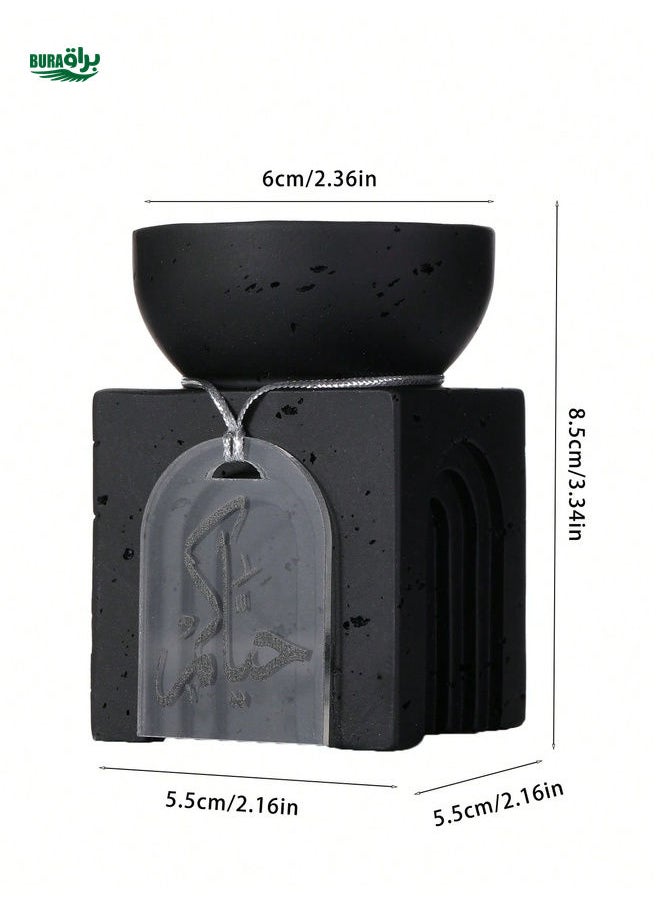 1pc Fashionable New Resin Incense Burner Pendant Decor, Suitable For Home, Office, Party, Yoga Etc.