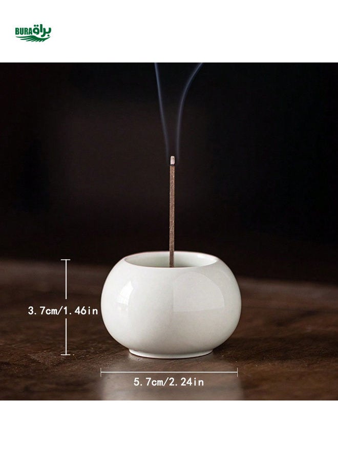 1pc Ceramic Incense Holder, Home Decor Room Accessory, Gift Incense Burner For Household