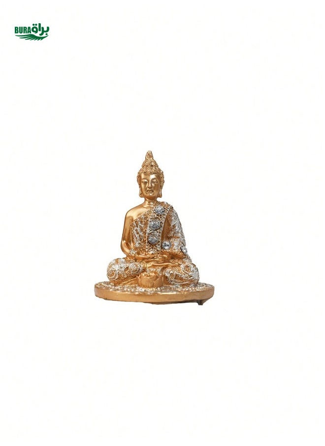 1pc Zen Buddah Figurine Incense Holder, Decorative Piece For Bedroom