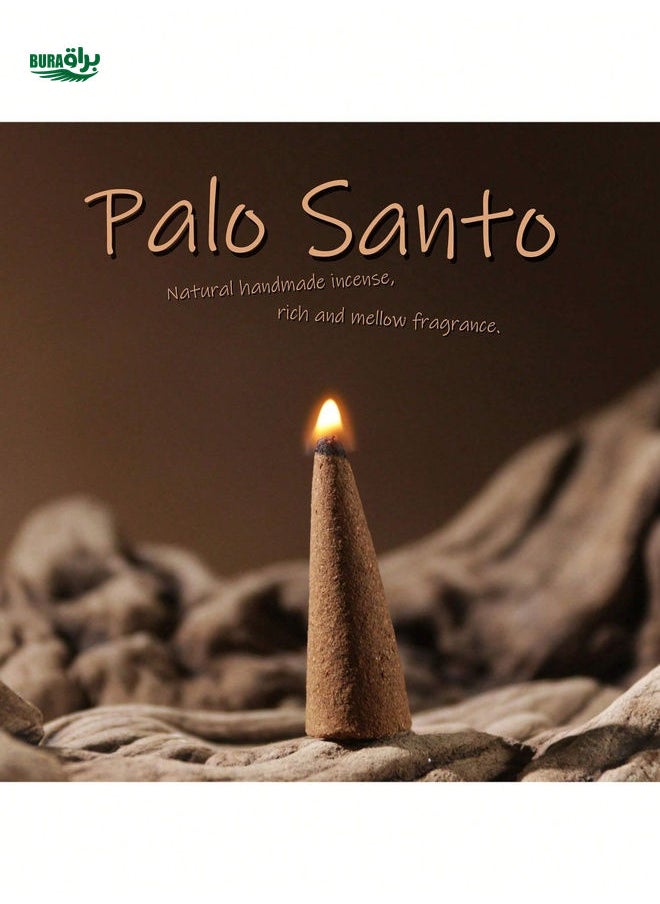 1 Box Of 10 Pcs. Handmade Palo Santo Tower Incense For Negative Energy Cleansing And Space Purification, Home Or Office Aromatherapy, Spa, Relaxation, Meditation, Yoga, Home Decor, Rendering The Ambience Of The Environment.Halloween, Spooky, Autumn, Festival, Holiday Christmas, Winter, Holiday, Festival