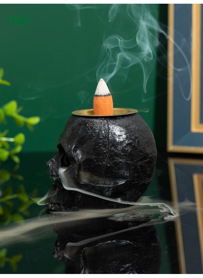 1pc Skull Head Design Incense Burner