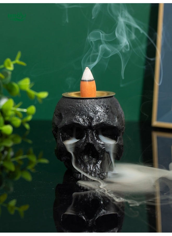 1pc Skull Head Design Incense Burner