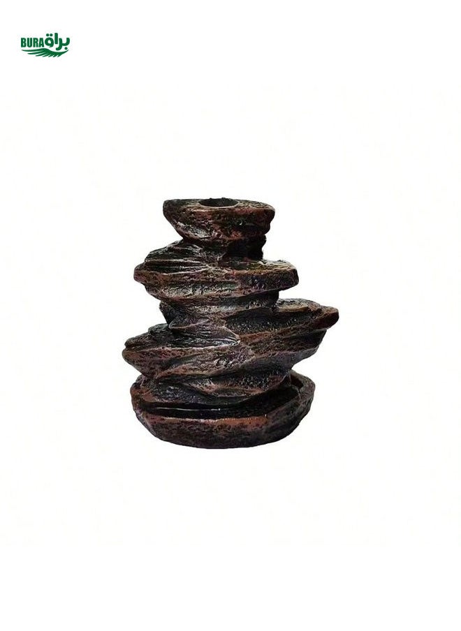 1pc Resin Incense Holder, Unique Backflow Incense Burner Without Incense Beads, Creative Small Sandalwood & Agarwood Fragrance Decor For Home